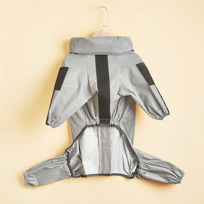 Waterproof Reflective Dog Raincoat Jumpsuit
